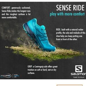 Salomon Women’s Sense Ride Blue Trail Runners